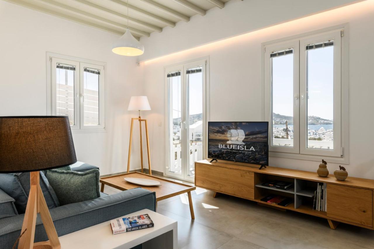 Blueisla Modern Town Mykonos Villa Mykonos Town Exteriör bild
